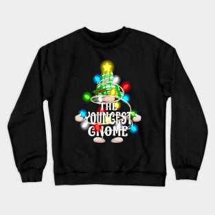 The Youngest Gnome Christmas Matching Family Shirt Crewneck Sweatshirt